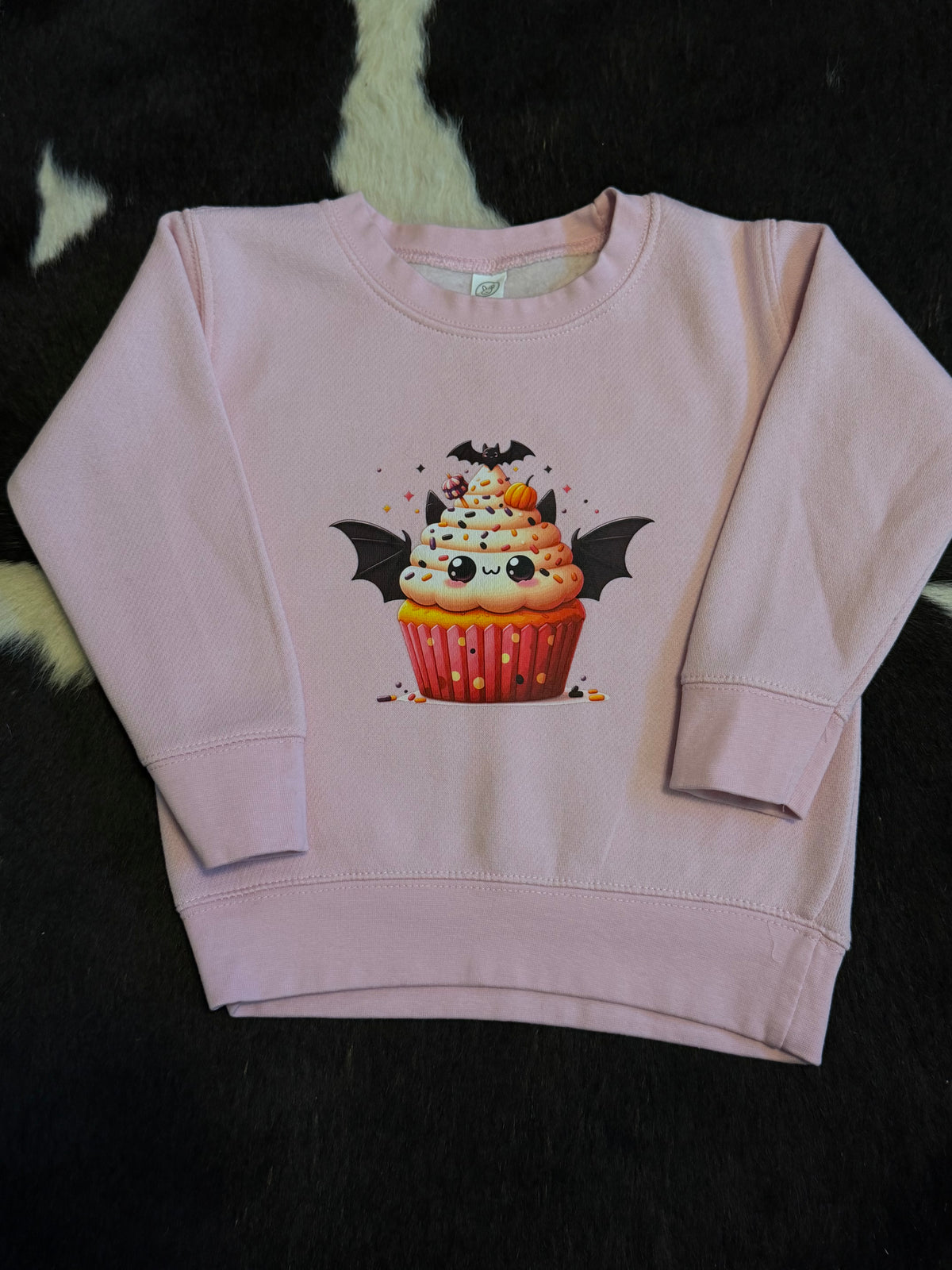 Toddler Cupcake Bat Crewneck