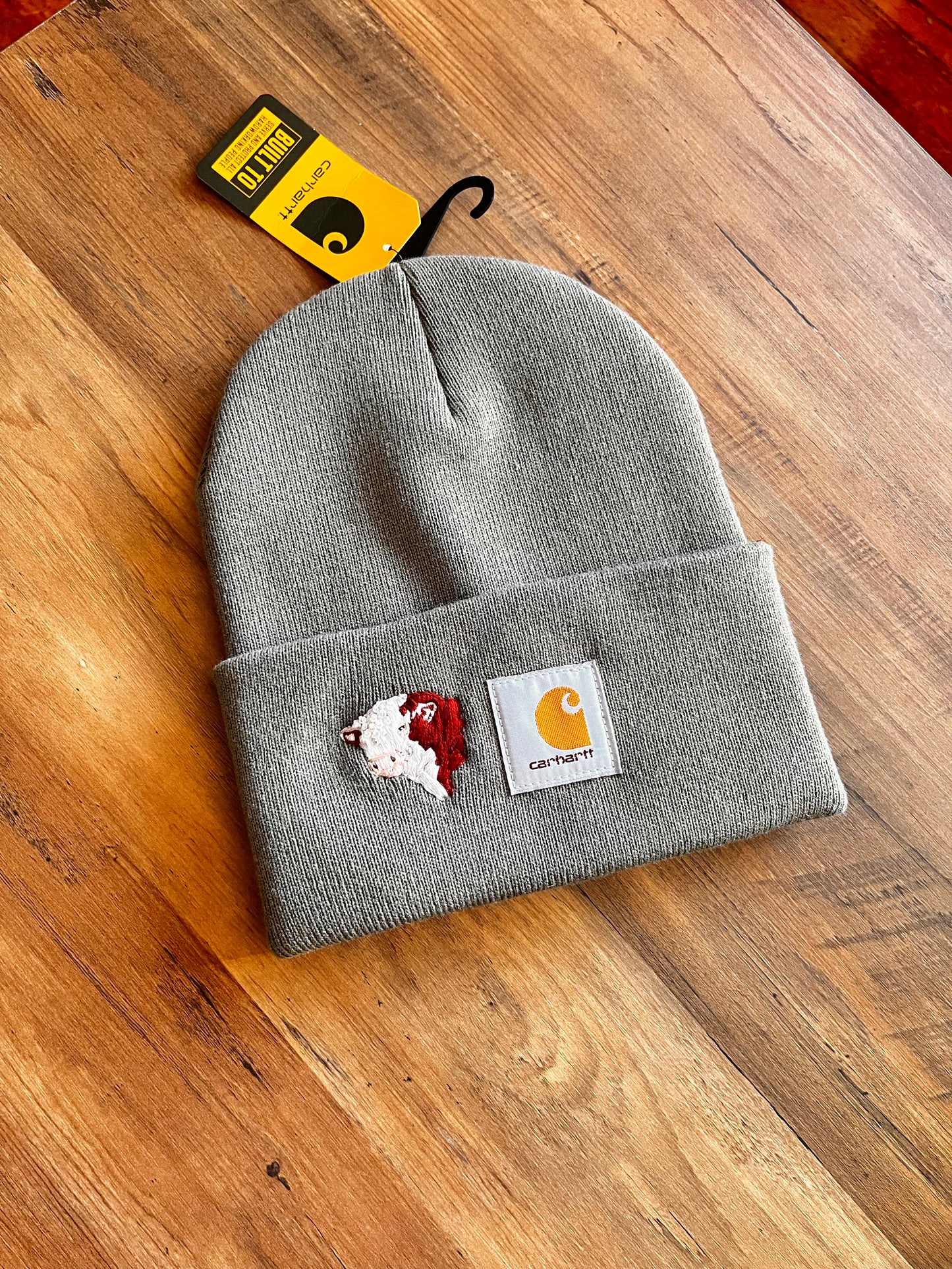 Hereford Carhartt Beanie * hand embroidered*