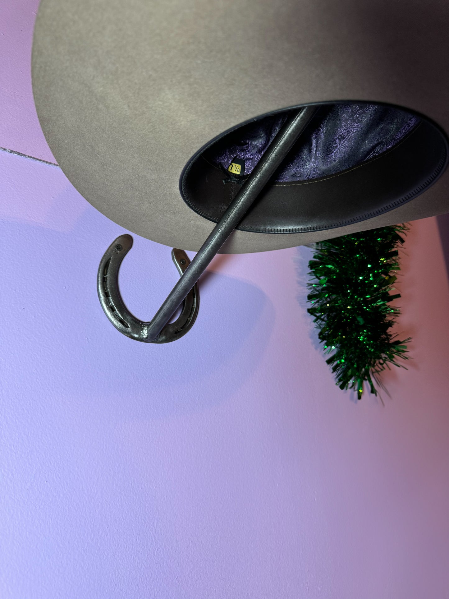 Wall Mount Cowboy Hat Holder