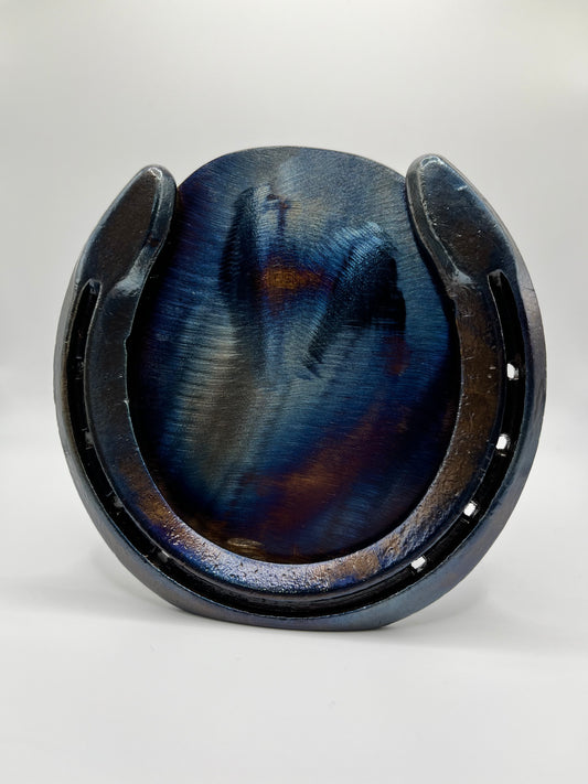 Blued Horseshoe Picture Frame
