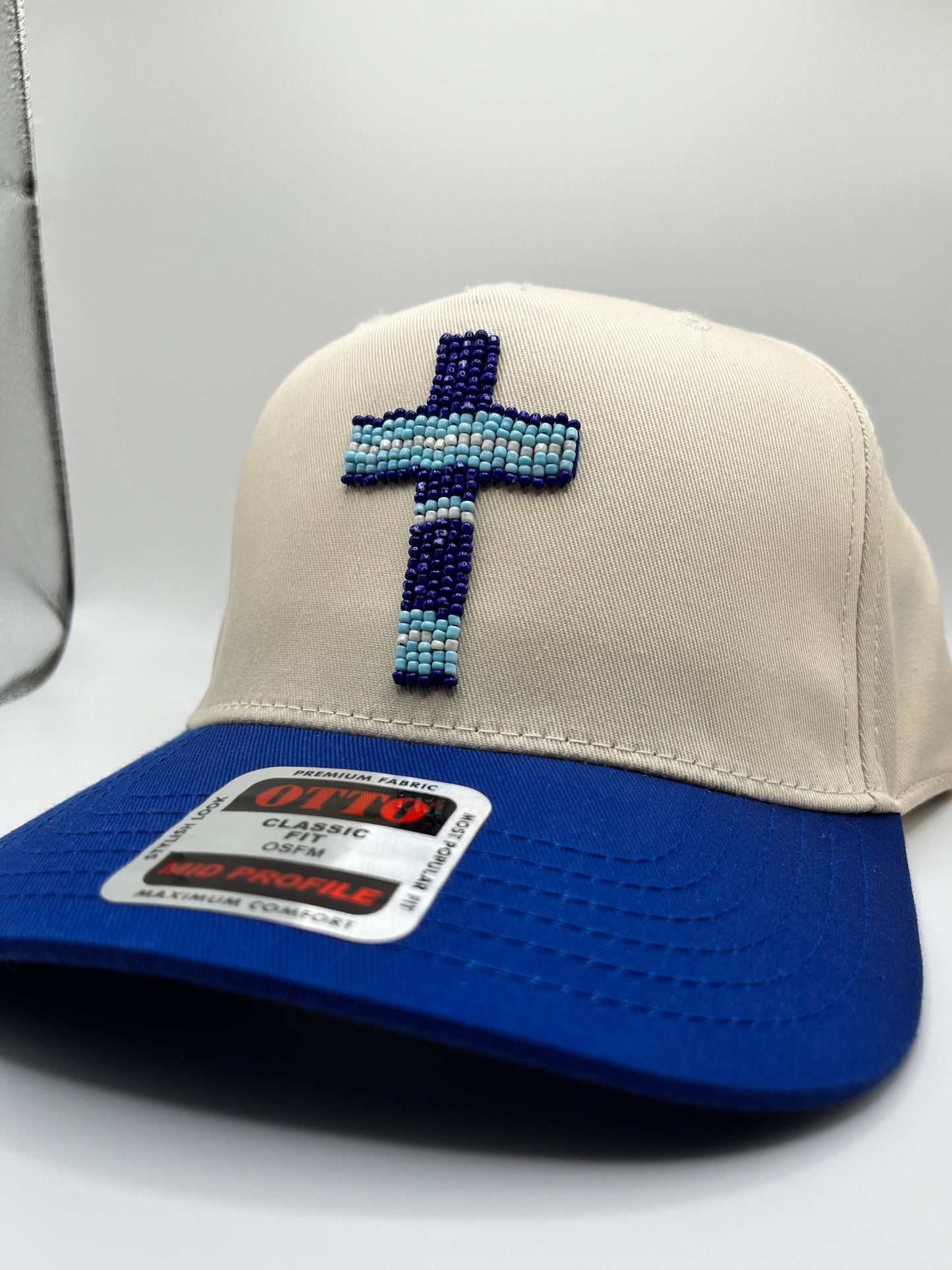 Beaded Cross Trucker Hat