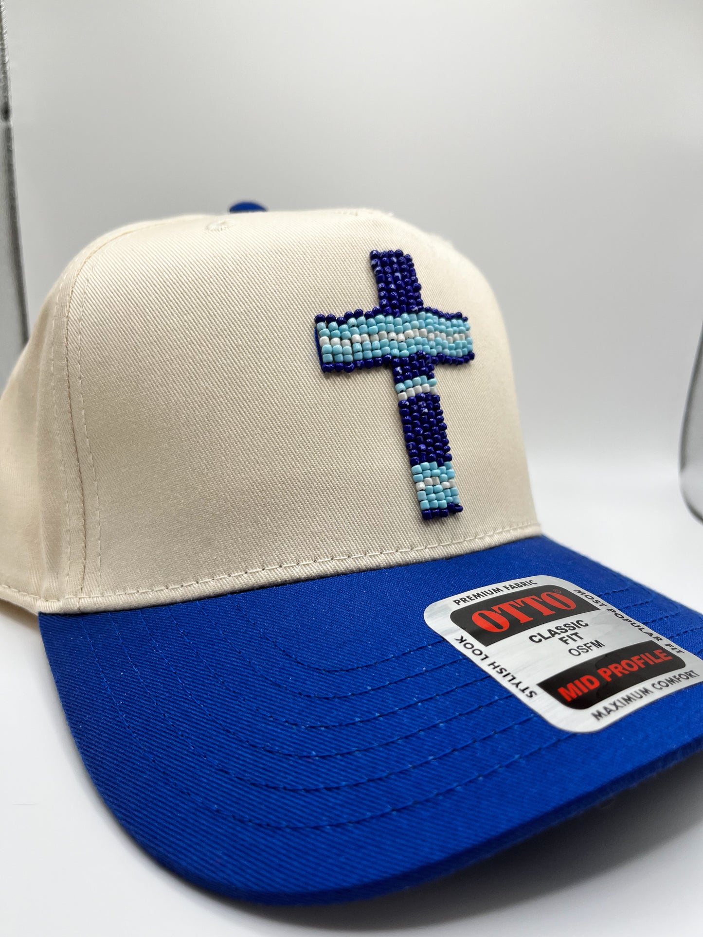 Beaded Cross Trucker Hat