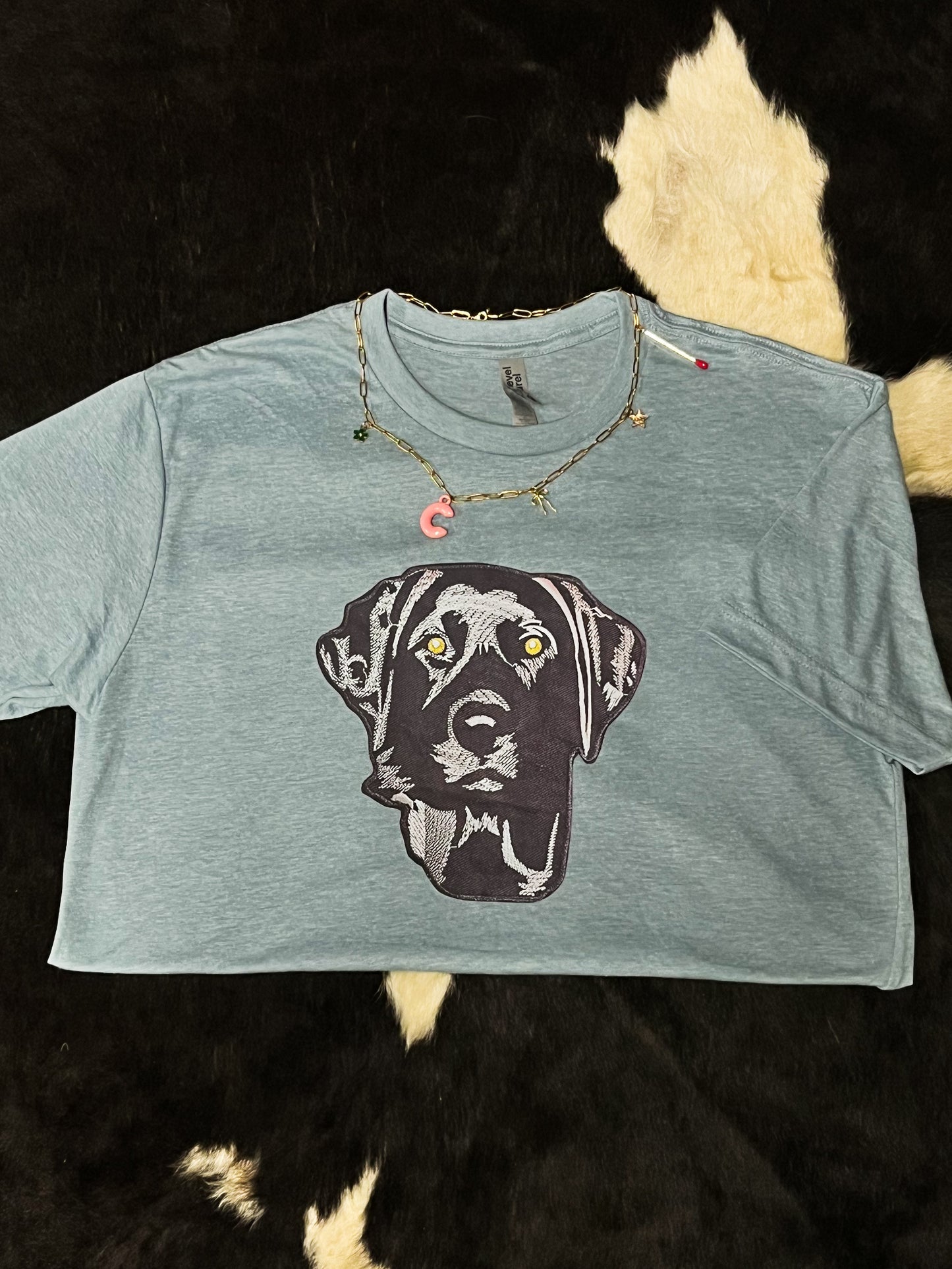M Faux Patchwork Lab T-shirt