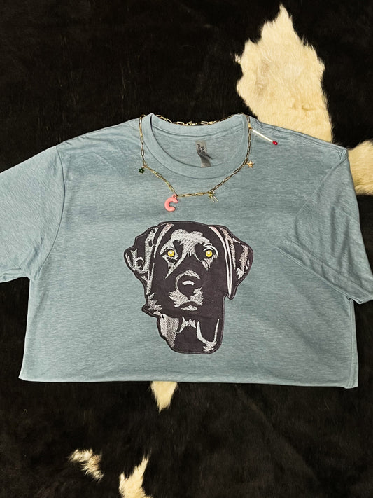 M Faux Patchwork Lab T-shirt