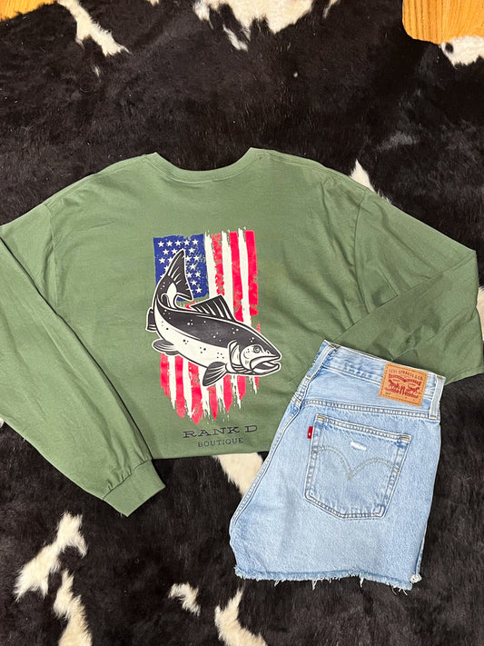 XL American Fishing Long Sleeve Shirt