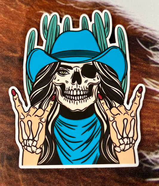 Skeleton Cowgirl