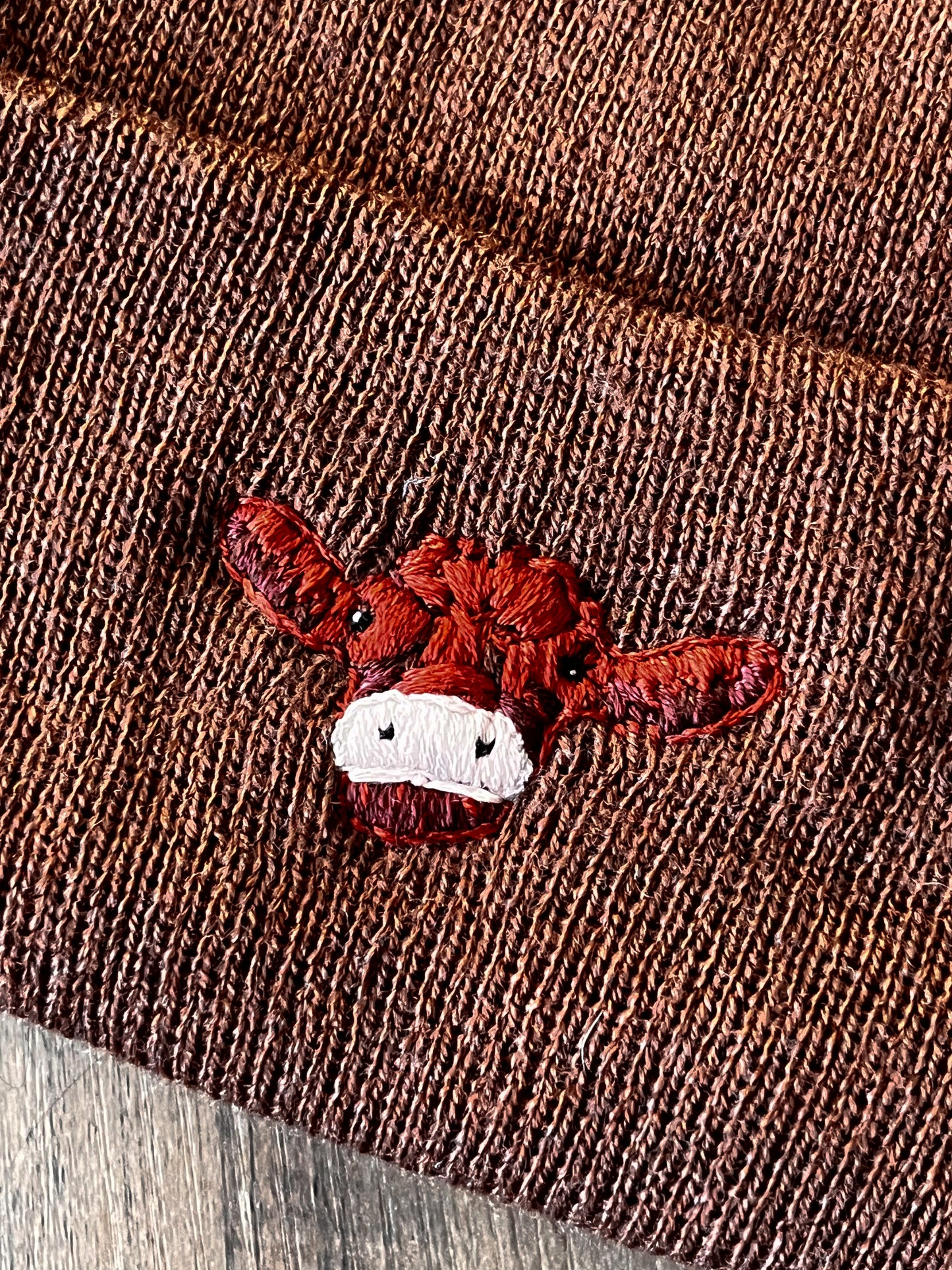 Red Angus Beanie *ready to ship*