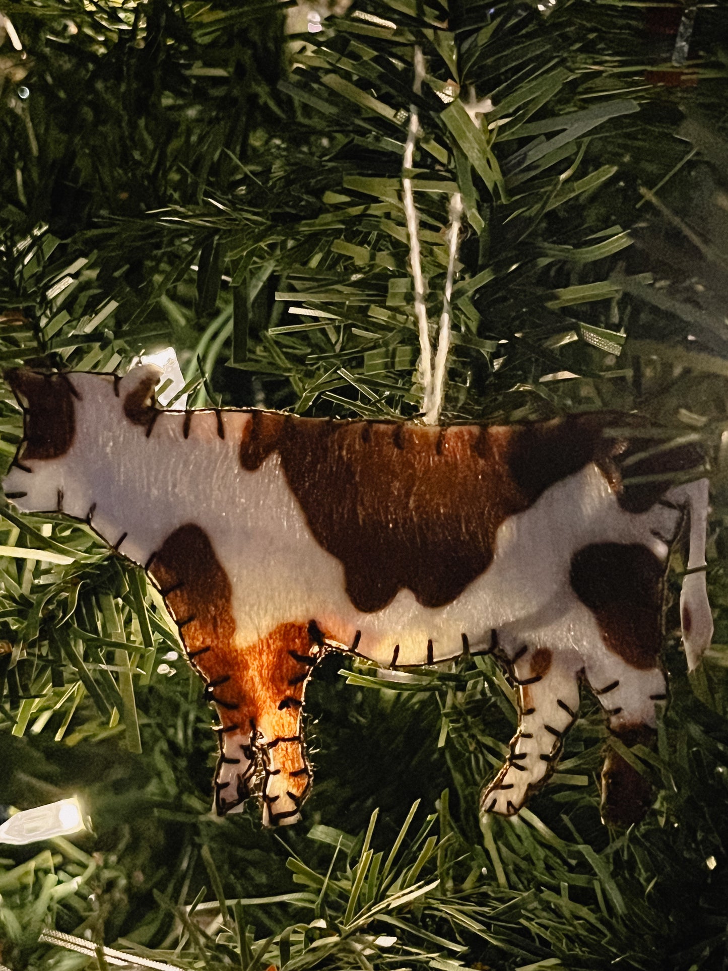 Guernsey Cow Ornament
