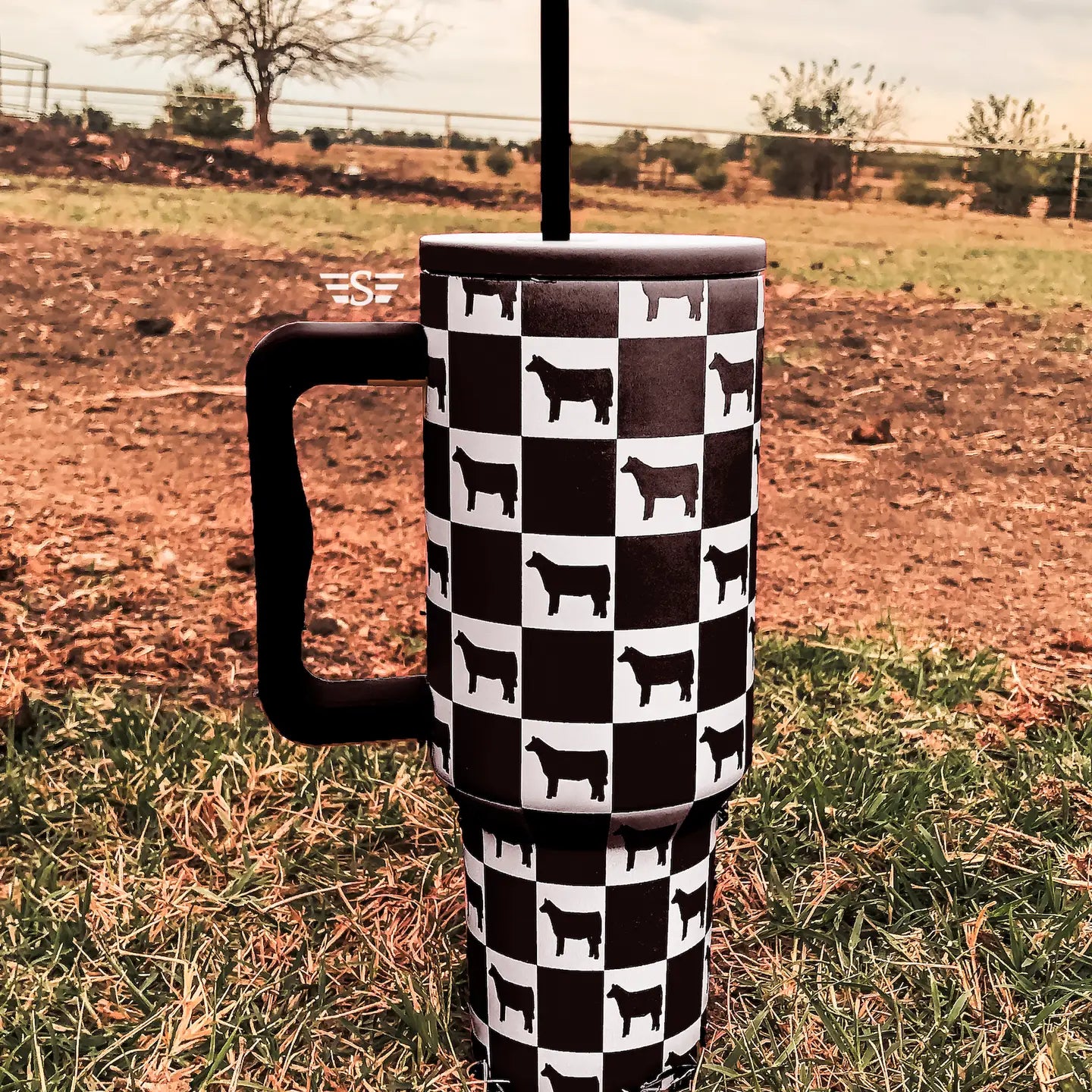 Checkered Show Animal 40oz Tumbler