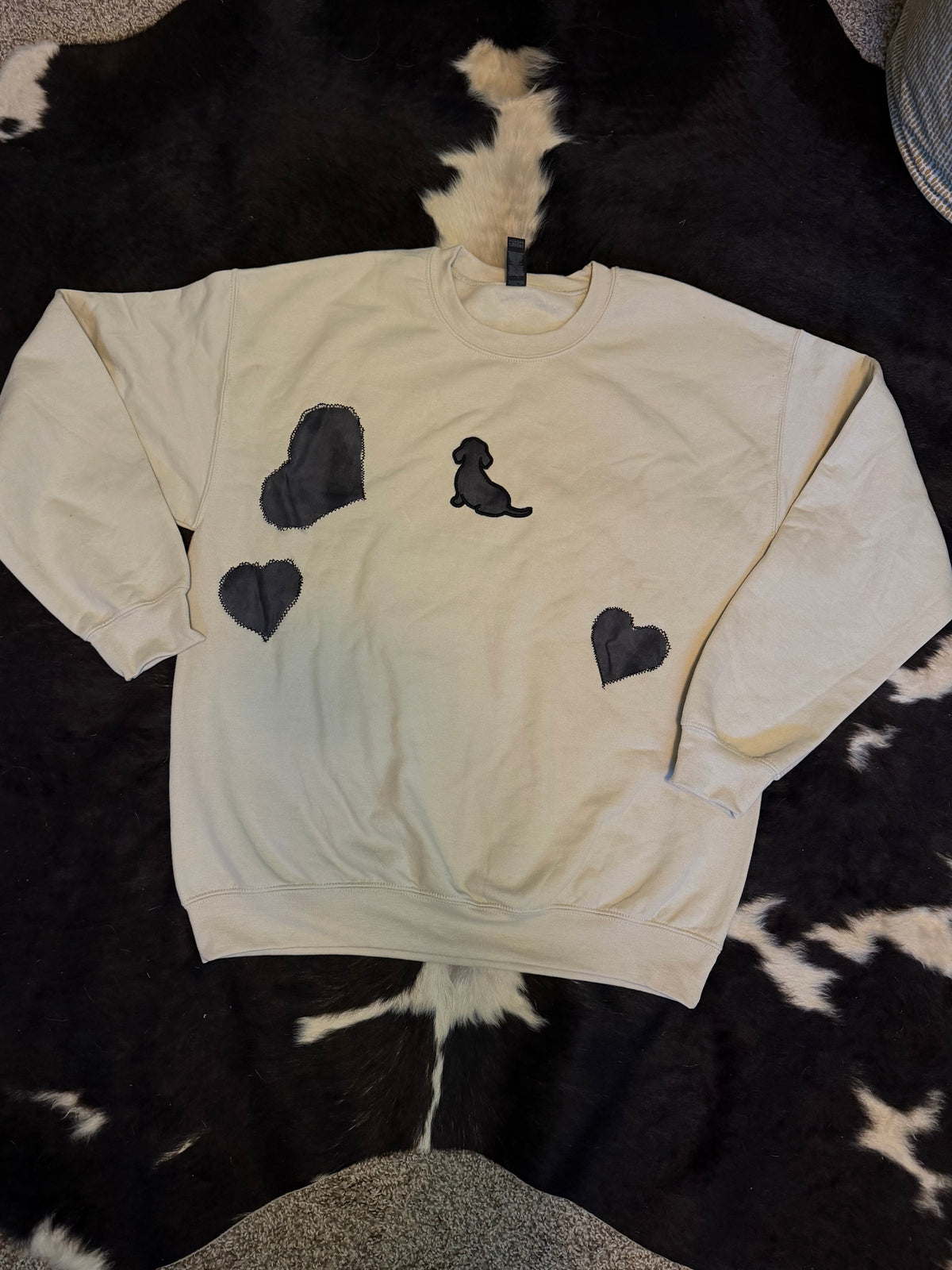 Dachshund Patchwork Crewneck