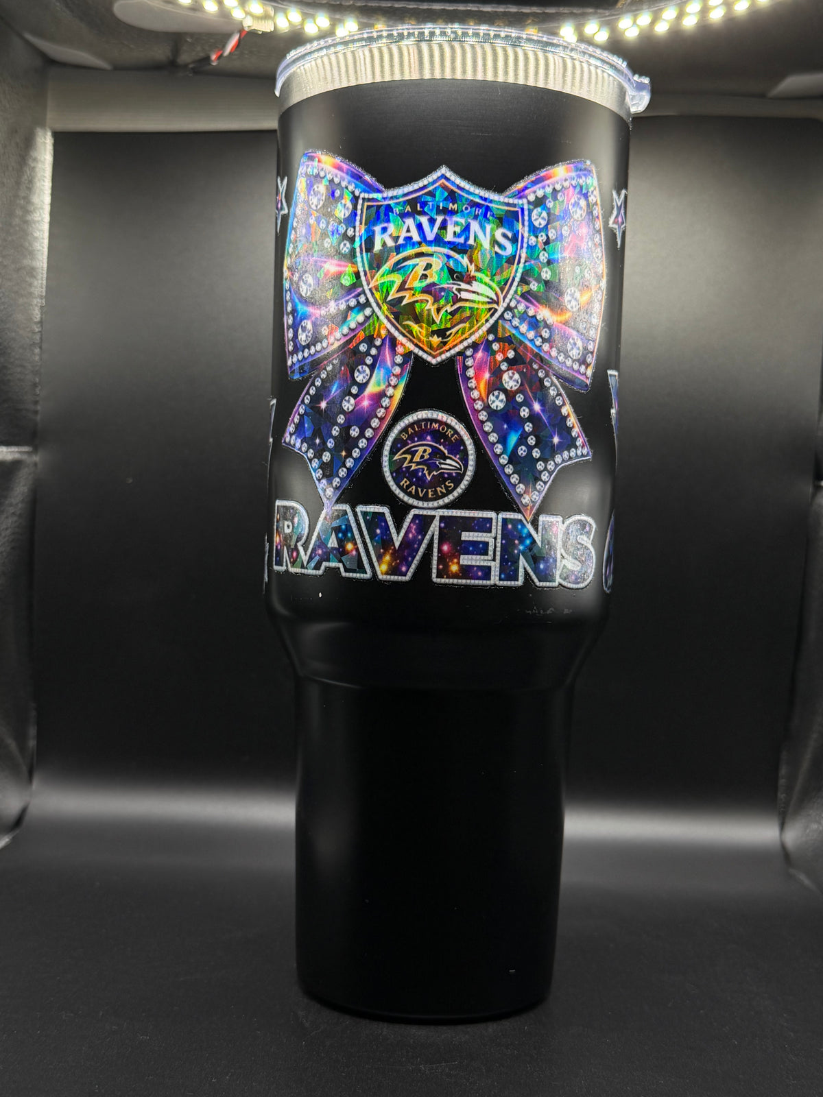 40 oz. Ravens Holo Bow