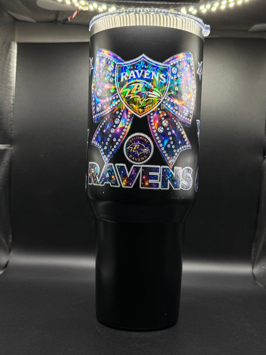 40 oz. Ravens Holo Bow