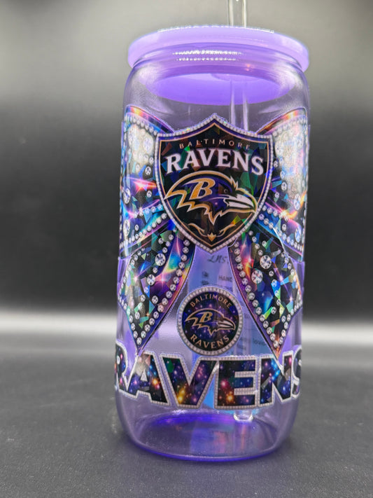 16 oz Ravens Holo Bow