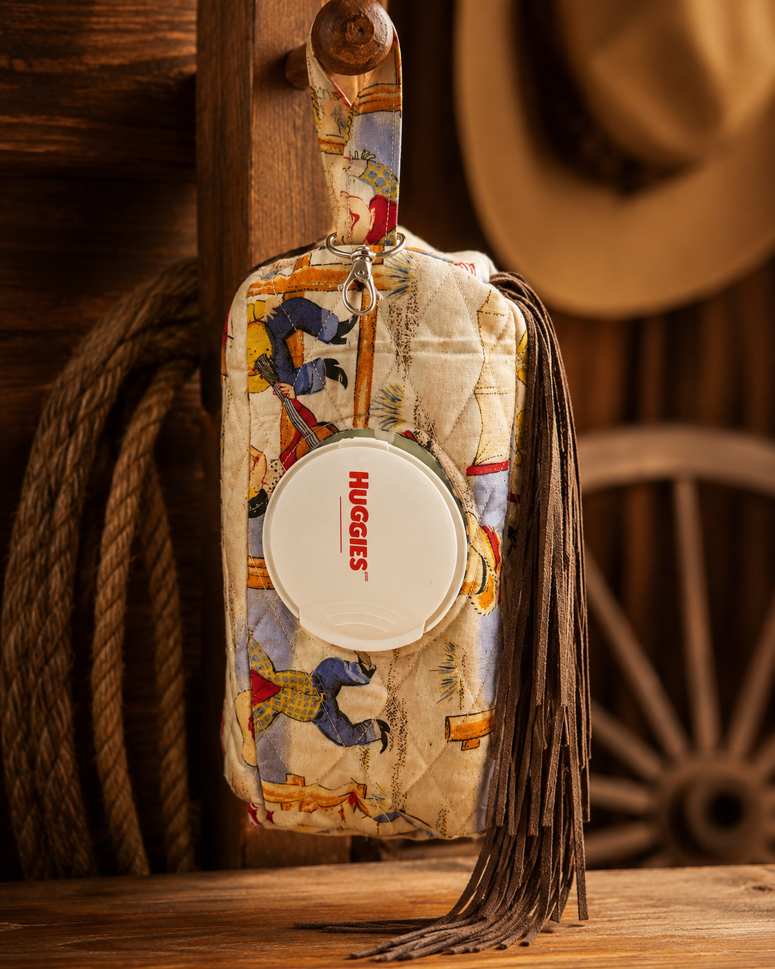 Fringe Cowpoke Diaper/ Wipe Pouch