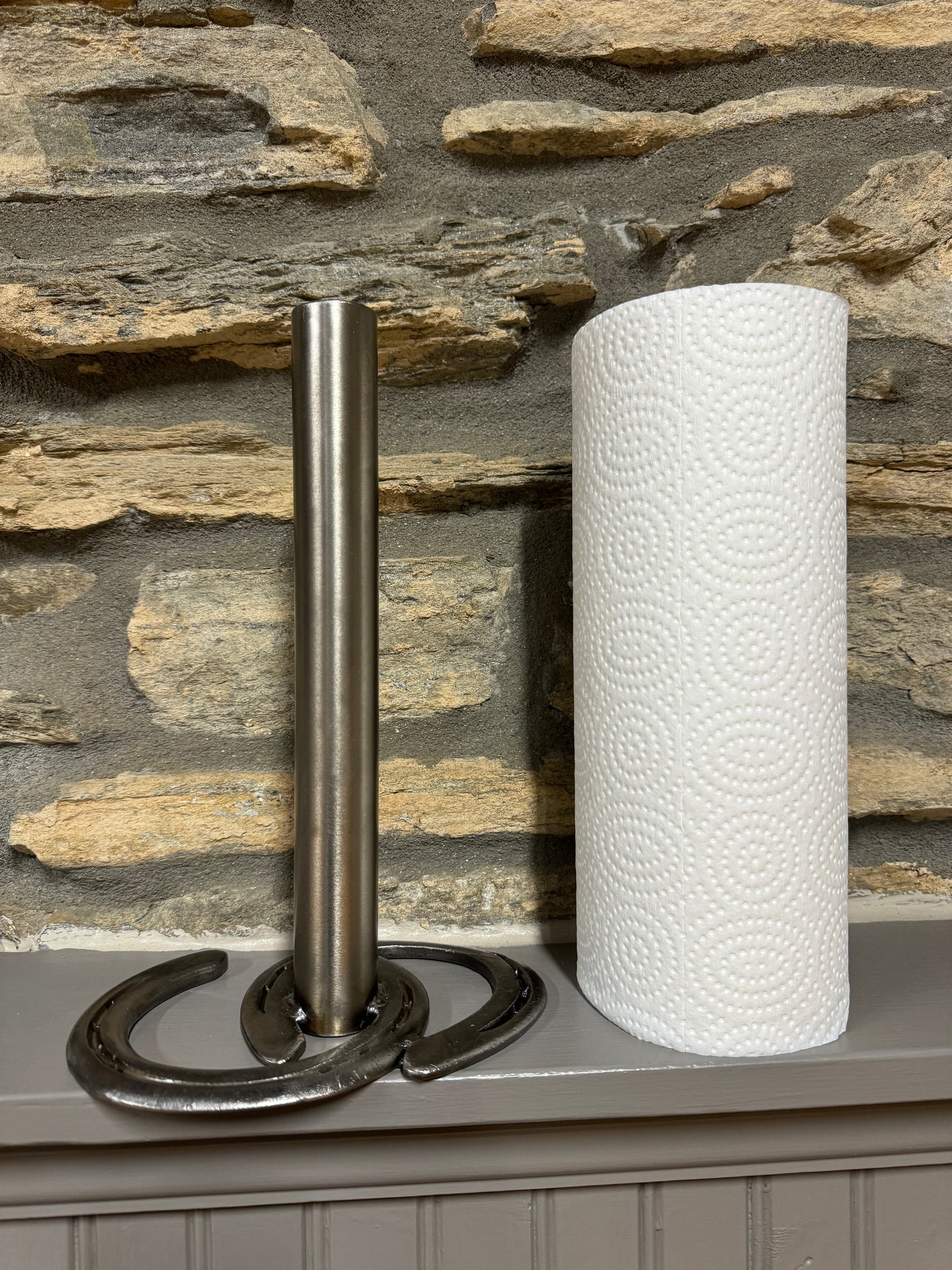 Horseshoe Paper Towel Holder