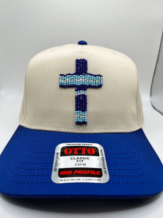 Beaded Cross Trucker Hat