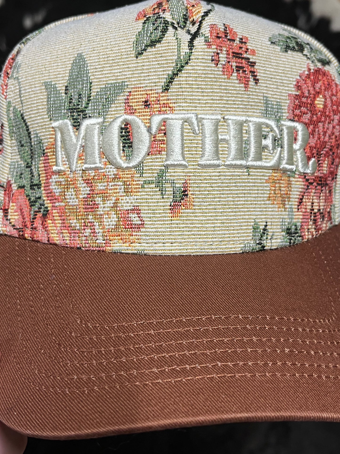 Floral Tapestry Mother Trucker Hat